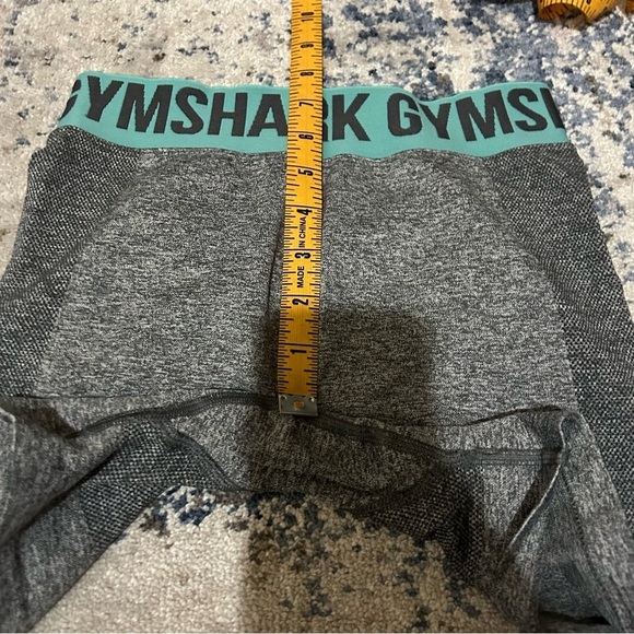 Gymshark Gray & Teal Flex Bike Shorts Size Small - Picture 5 of 6